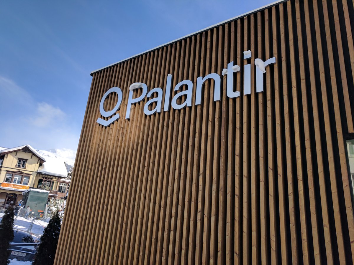 Palantir pavilion at the World Economic Forum, Davos